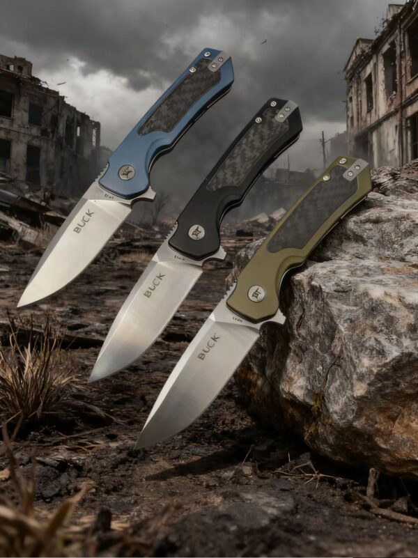 微信图片_20251028104329_206_1 Product Description The 714 Stinger is a sleek pocket knife, ready for reliable performance. The anodized aluminum handle with a carbon fiber inlay is reliable and modern, and the drop point D2 blade is great for everyday tasks. This knife has a blade flipper for quick, easy one-hand opening and a frame lock mechanism that safely and securely locks the blade in place. Other features include a deep carry, reversible pocket clip, and grip-enhancing jimping on the spine. The overall length of the Stinger is 7.25" (18.42 cm).